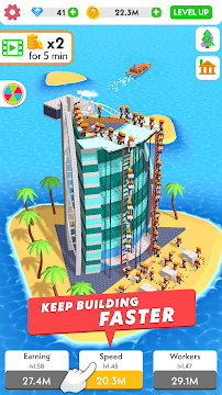 Captura de ecrã do jogo Idle Construction 3D
